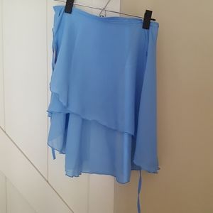Dance Yoga wrap skirt light blue